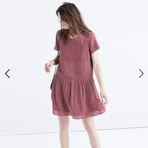 Madewell silk ascot tile scarf dress 2
